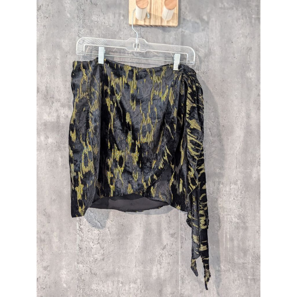 Women's Bardot Skirt, Size 10 Black and Gold - Picture 8 of 9